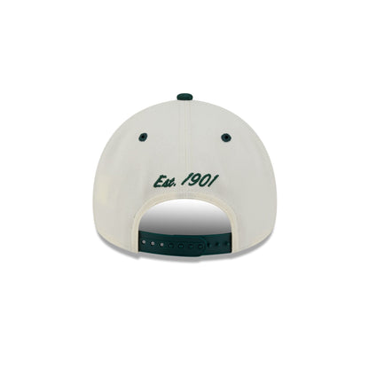 Athletics Chrome White Arched 9FORTY A-Frame Snapback Hat