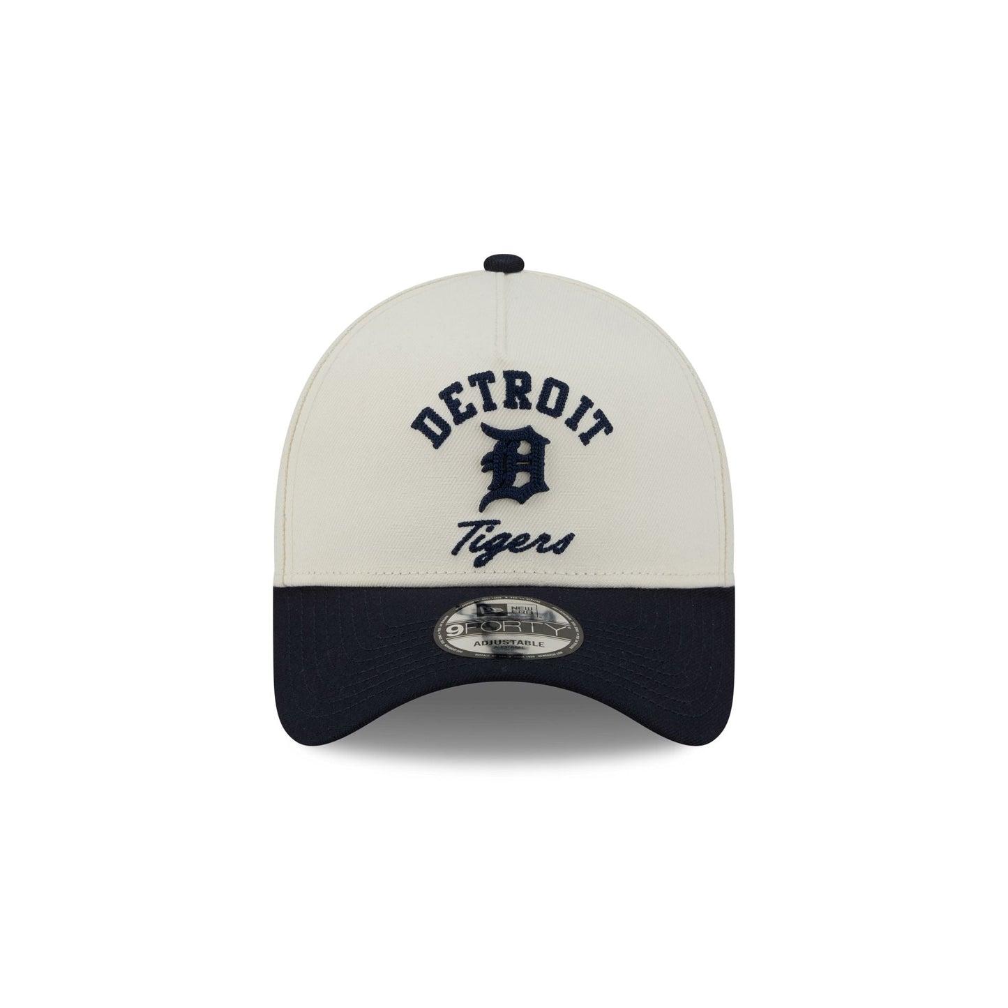 Detroit Tigers Chrome White Arched 9FORTY A-Frame Snapback Hat
