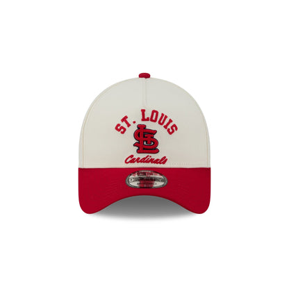 St. Louis Cardinals Chrome White Arched 9FORTY A-Frame Snapback Hat