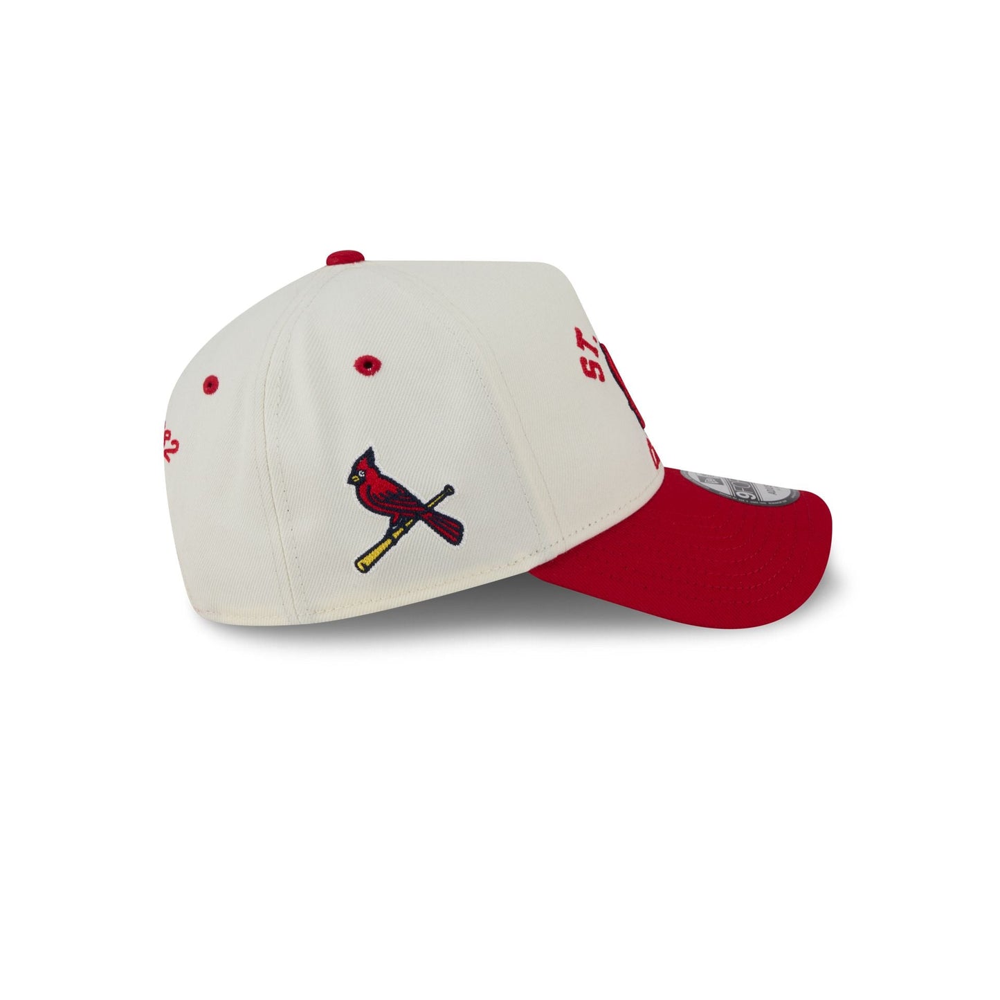 St. Louis Cardinals Chrome White Arched 9FORTY A-Frame Snapback Hat