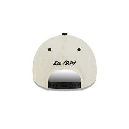 Boston Bruins Chrome White Arched 9FORTY A-Frame Snapback Hat