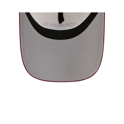Colorado Avalanche Chrome White Arched 9FORTY A-Frame Snapback Hat