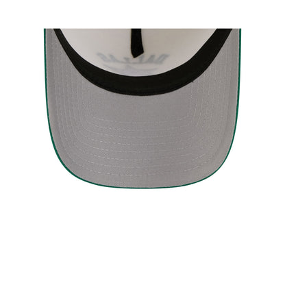 Dallas Stars Chrome White Arched 9FORTY A-Frame Snapback Hat