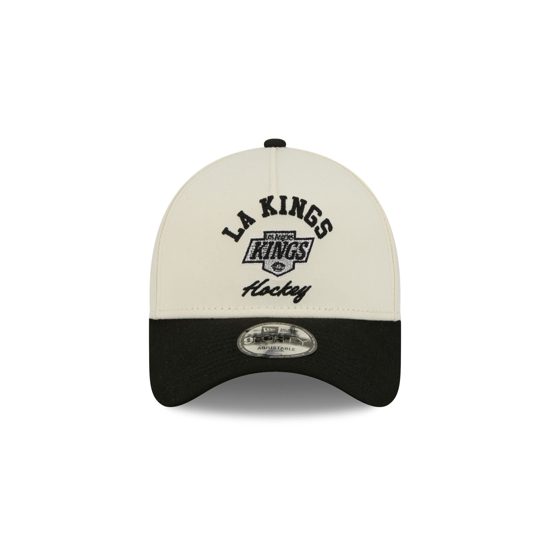 Los Angeles Kings Chrome White Arched 9FORTY A-Frame Snapback Hat