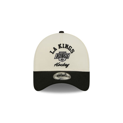 Los Angeles Kings Chrome White Arched 9FORTY A-Frame Snapback Hat
