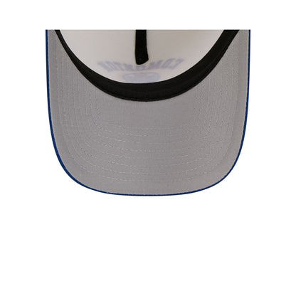 Edmonton Oilers Chrome White Arched 9FORTY A-Frame Snapback Hat