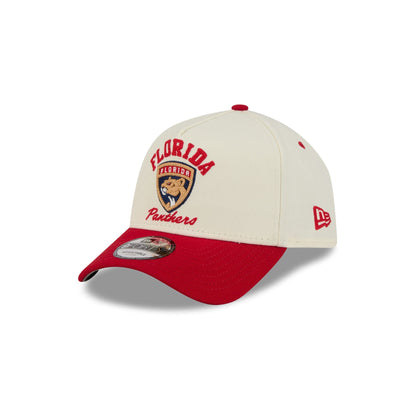 Florida Panthers Chrome White Arched 9FORTY A-Frame Snapback Hat