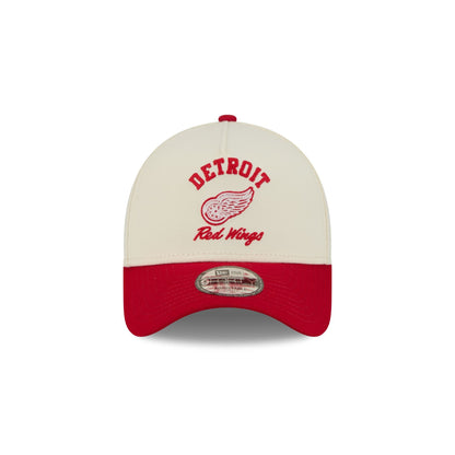 Detroit Red Wings Chrome White Arched 9FORTY A-Frame Snapback Hat