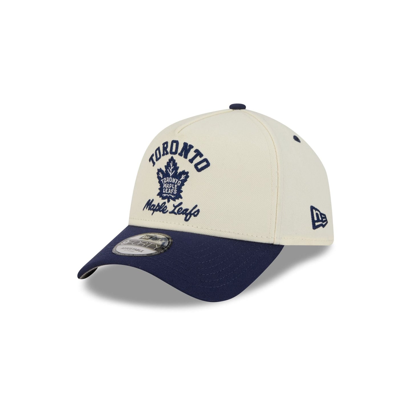 Toronto Maple Leafs Chrome White Arched 9FORTY A-Frame Snapback Hat