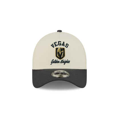 Vegas Golden Knights Chrome White Arched 9FORTY A-Frame Snapback Hat
