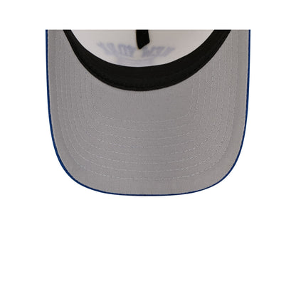 New York Rangers Chrome White Arched 9FORTY A-Frame Snapback Hat