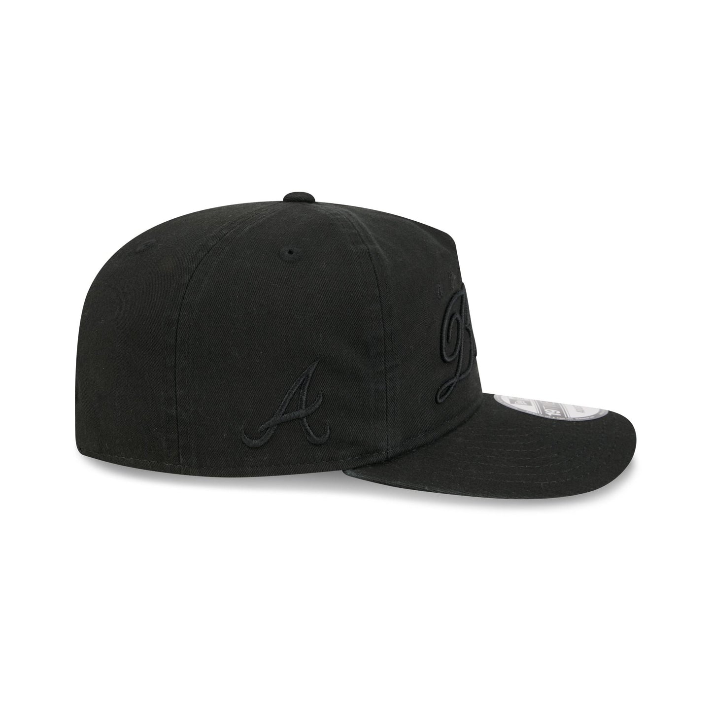 Atlanta Braves All Black Scripted 19TWENTY Adjustable Hat