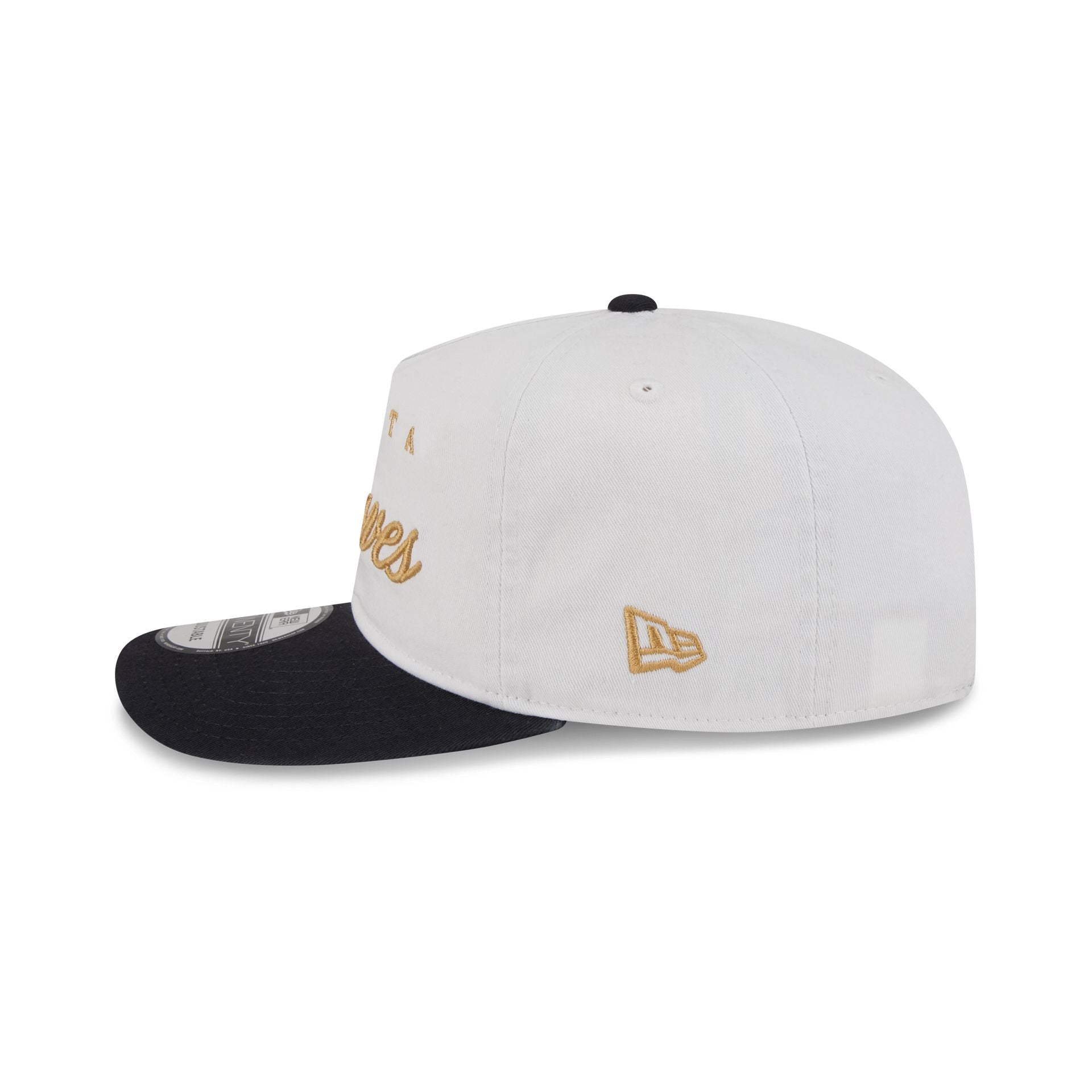 Atlanta Braves Gold Scripted 19TWENTY Adjustable Hat