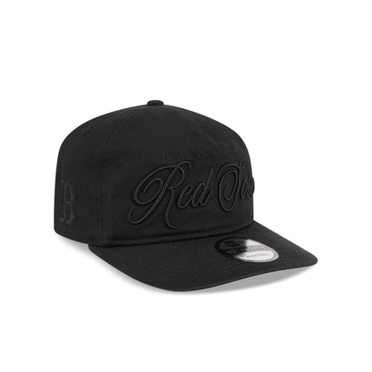 Boston Red Sox All Black Scripted 19TWENTY Adjustable Hat