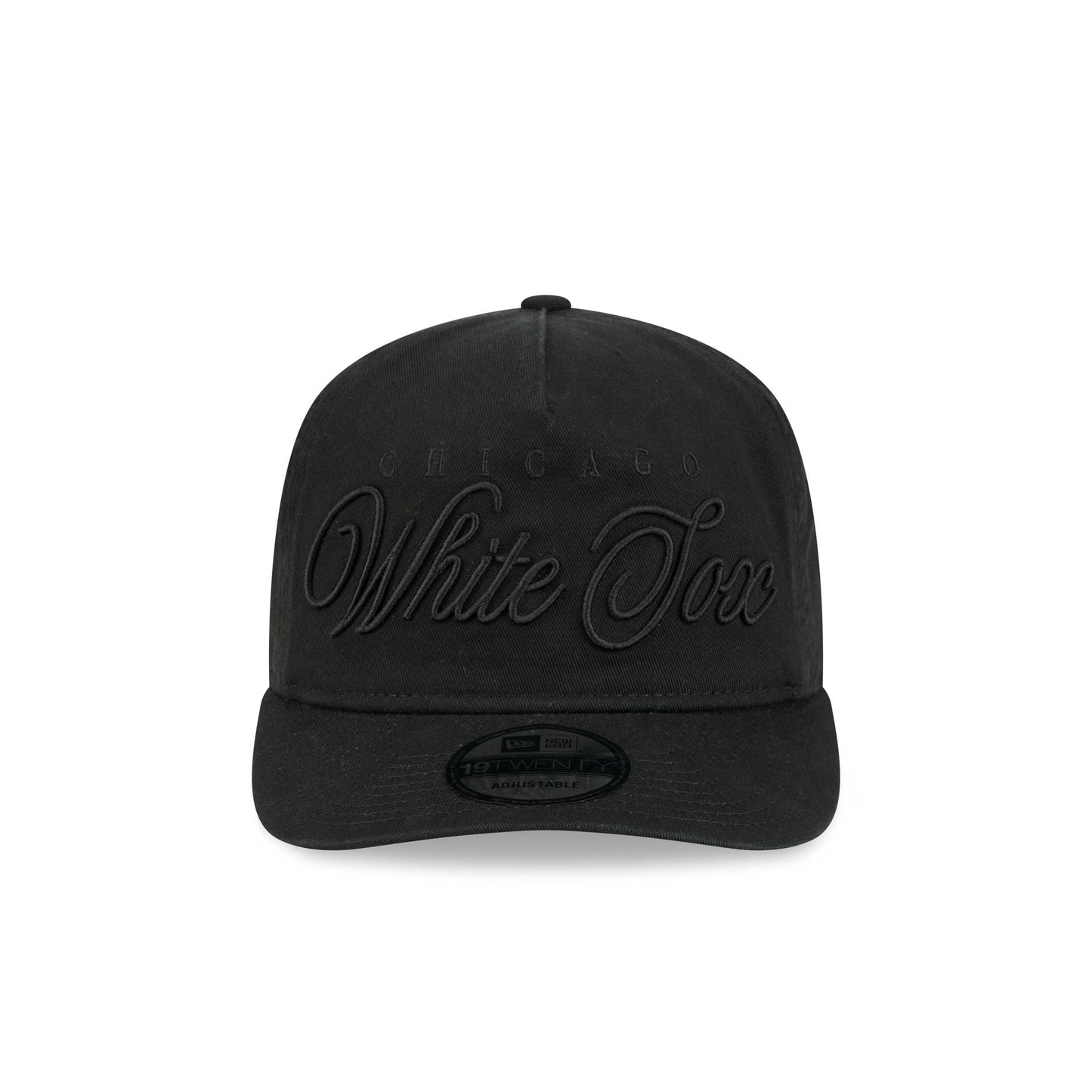 Chicago White Sox All Black Scripted 19TWENTY Adjustable Hat