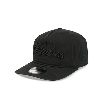 San Diego Padres All Black Scripted 19TWENTY Adjustable Hat