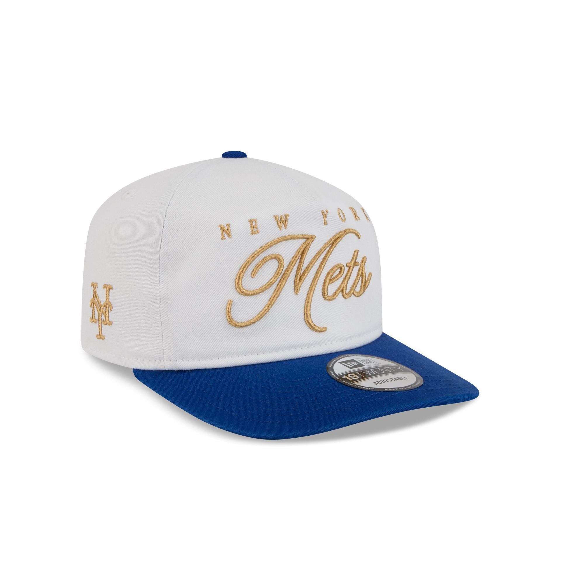 New York Mets Gold Scripted 19TWENTY Adjustable Hat