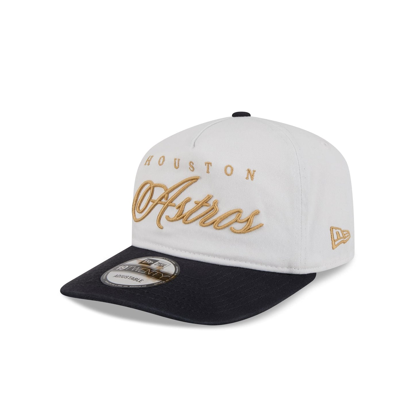 Houston Astros Gold Scripted 19TWENTY Adjustable Hat