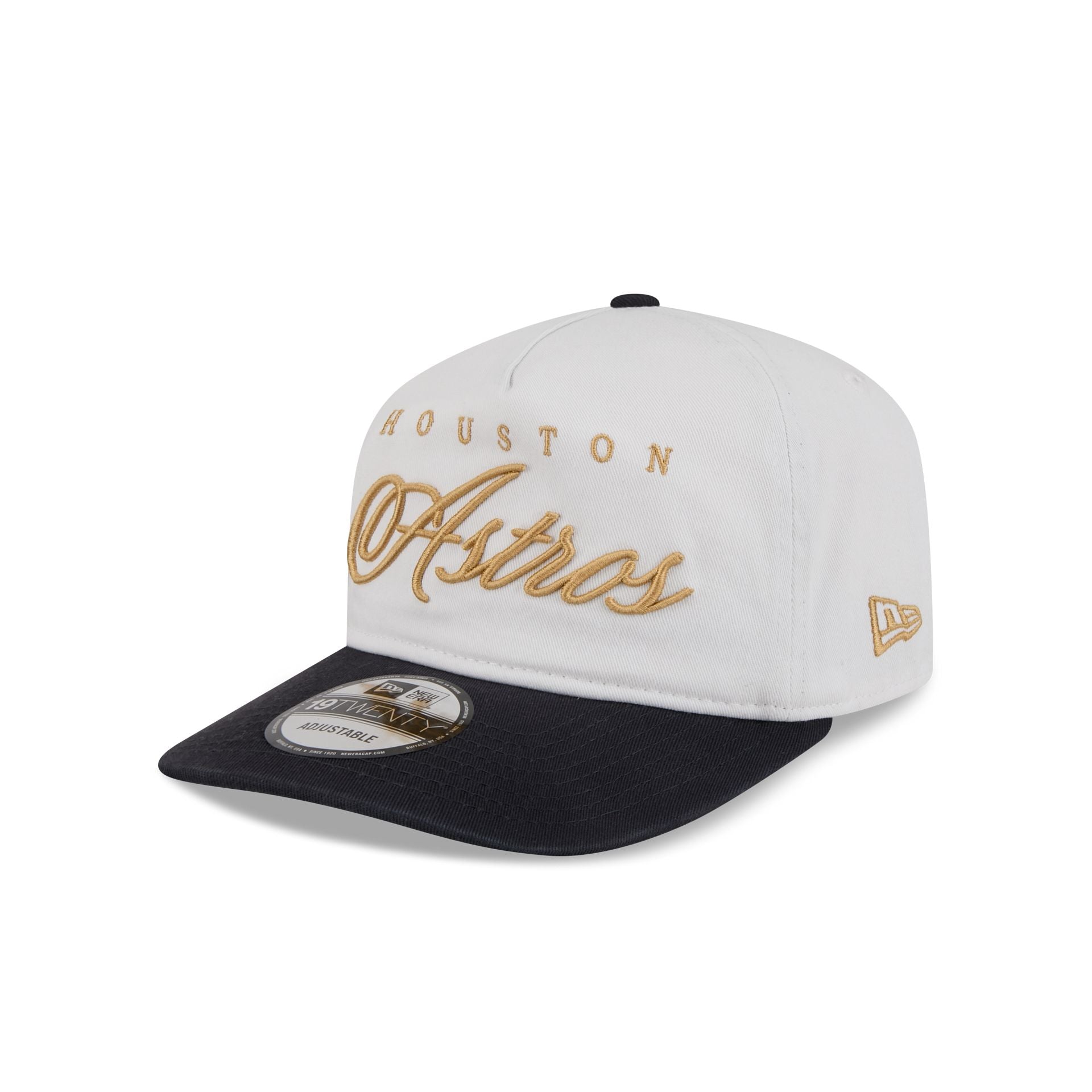 Houston Astros Gold Scripted 19TWENTY Adjustable Hat