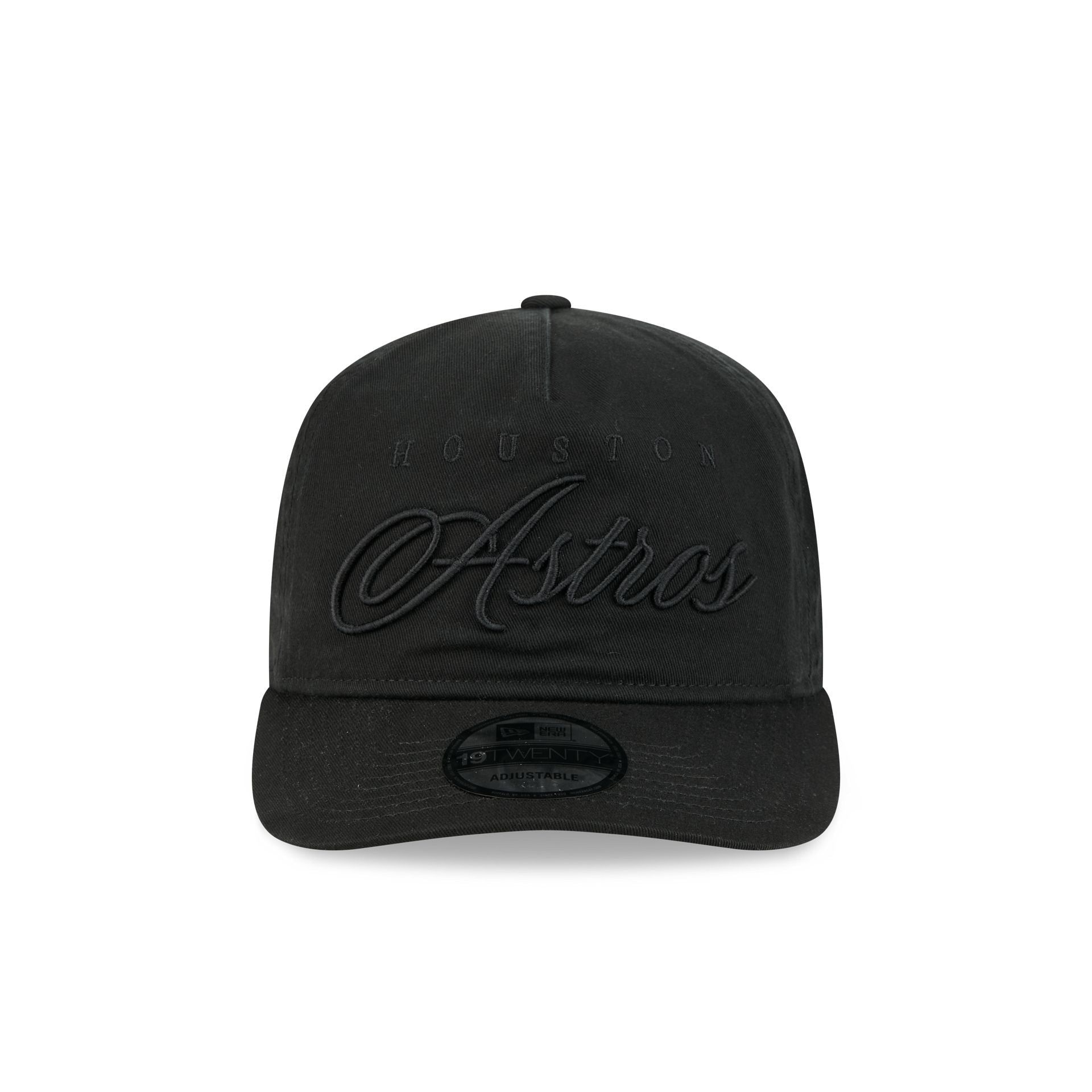 Houston Astros All Black Scripted 19TWENTY Adjustable Hat
