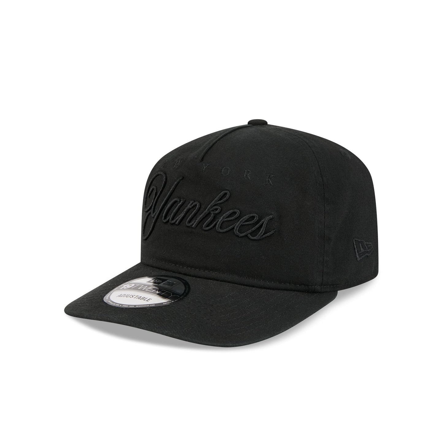 New York Yankees All Black Scripted 19TWENTY Adjustable Hat