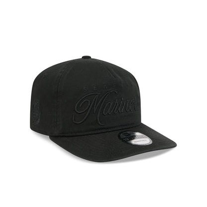 Seattle Mariners All Black Scripted 19TWENTY Adjustable Hat