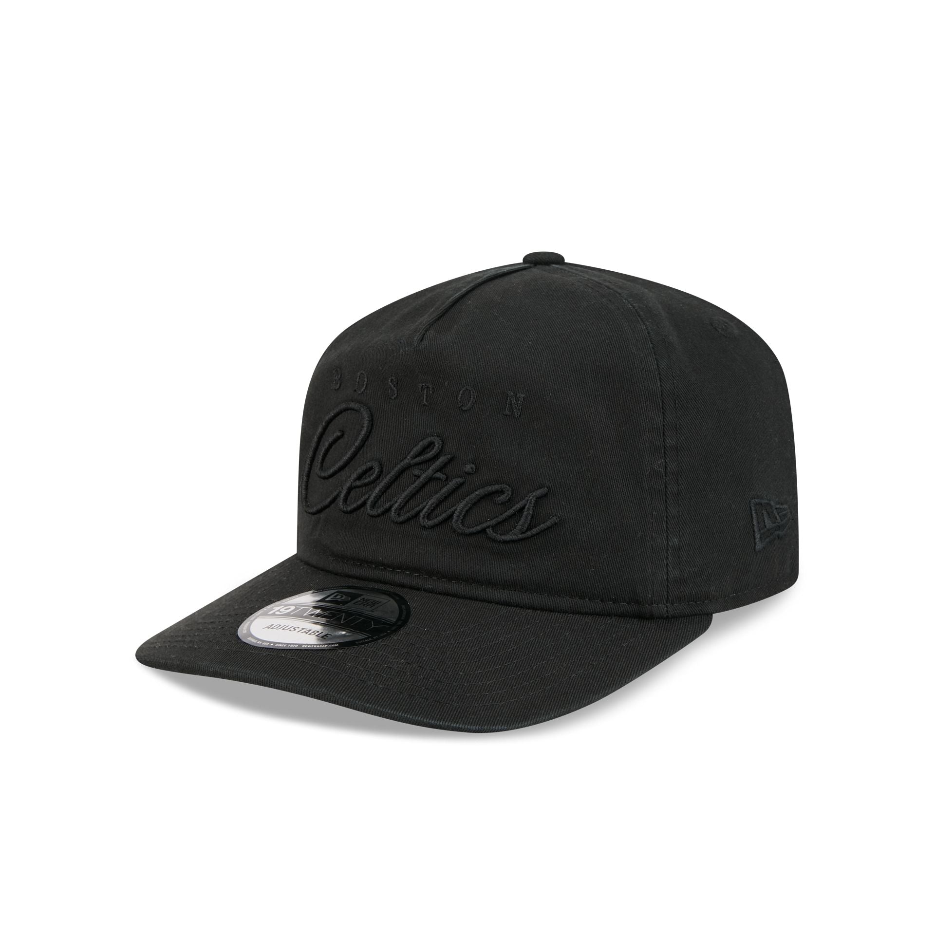 Boston Celtics All Black Scripted 19TWENTY Adjustable Hat