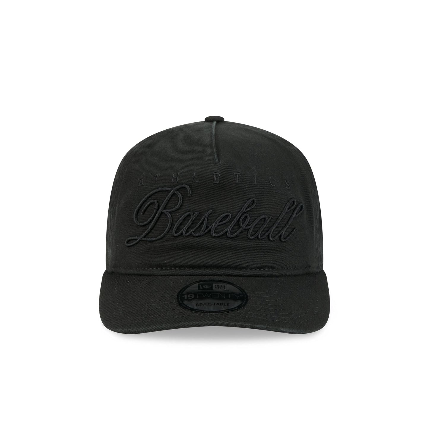 Athletics All Black Scripted 19TWENTY Adjustable Hat