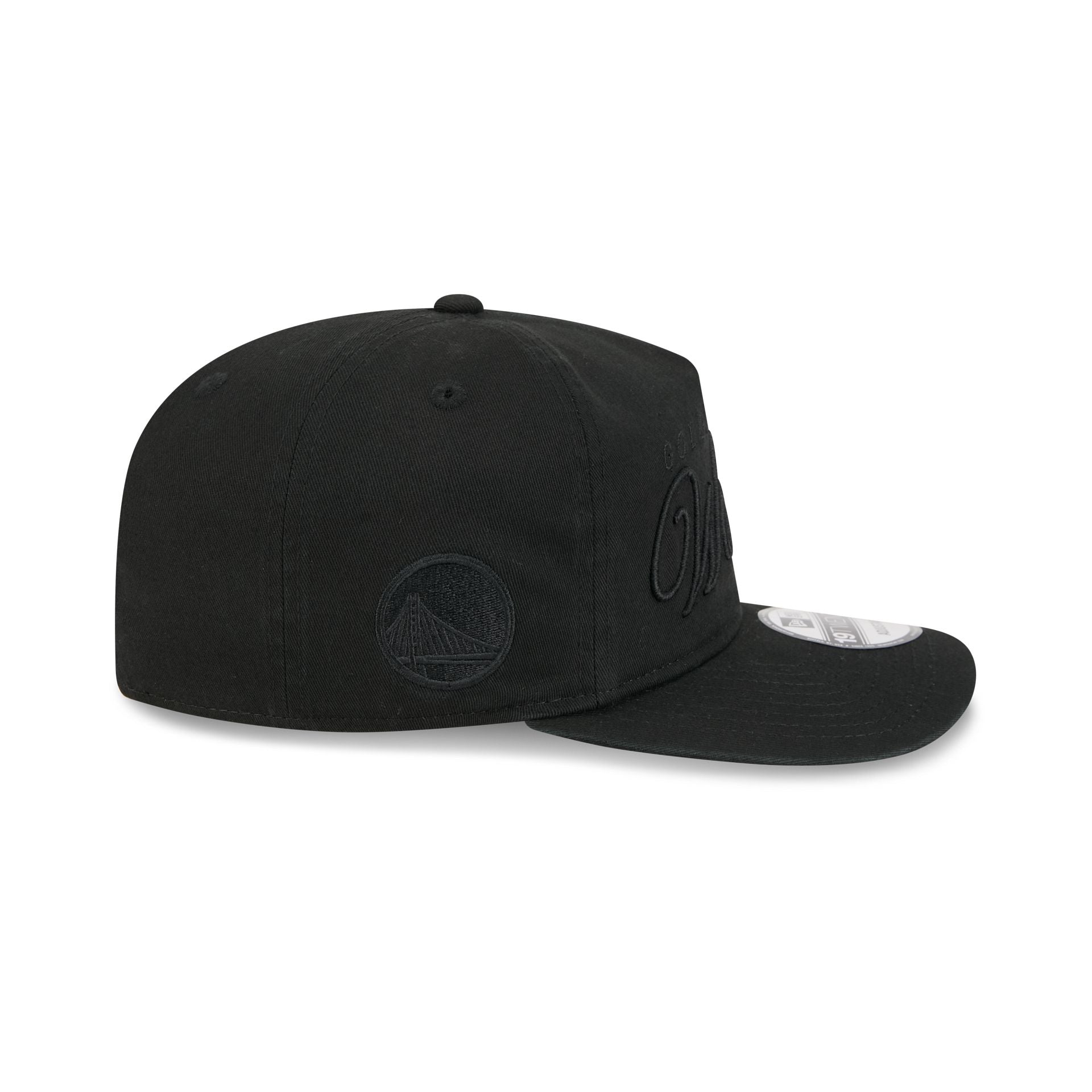 Golden State Warriors All Black Scripted 19TWENTY Adjustable Hat