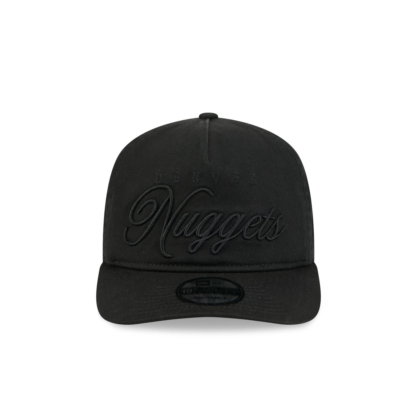 Denver Nuggets All Black Scripted 19TWENTY Adjustable Hat