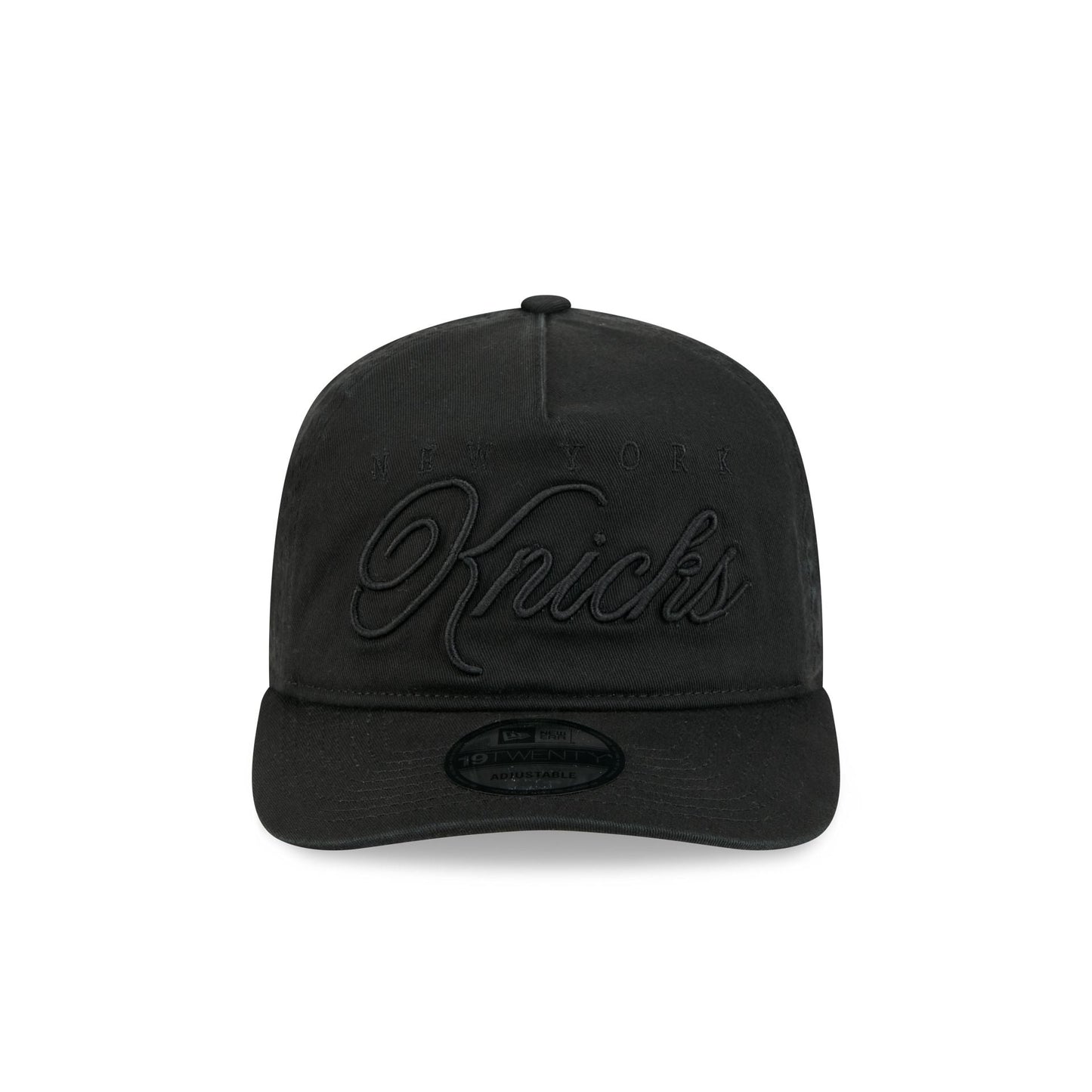 New York Knicks All Black Scripted 19TWENTY Adjustable Hat