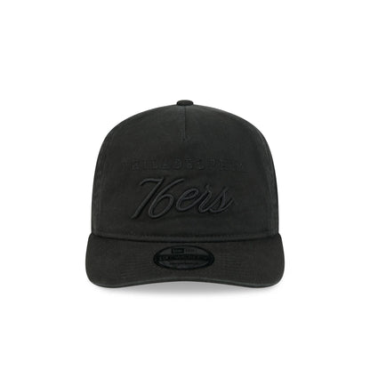 Philadelphia 76ers All Black Scripted 19TWENTY Adjustable Hat