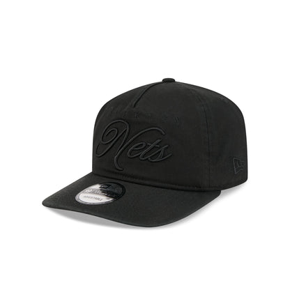 Brooklyn Nets All Black Scripted 19TWENTY Adjustable Hat