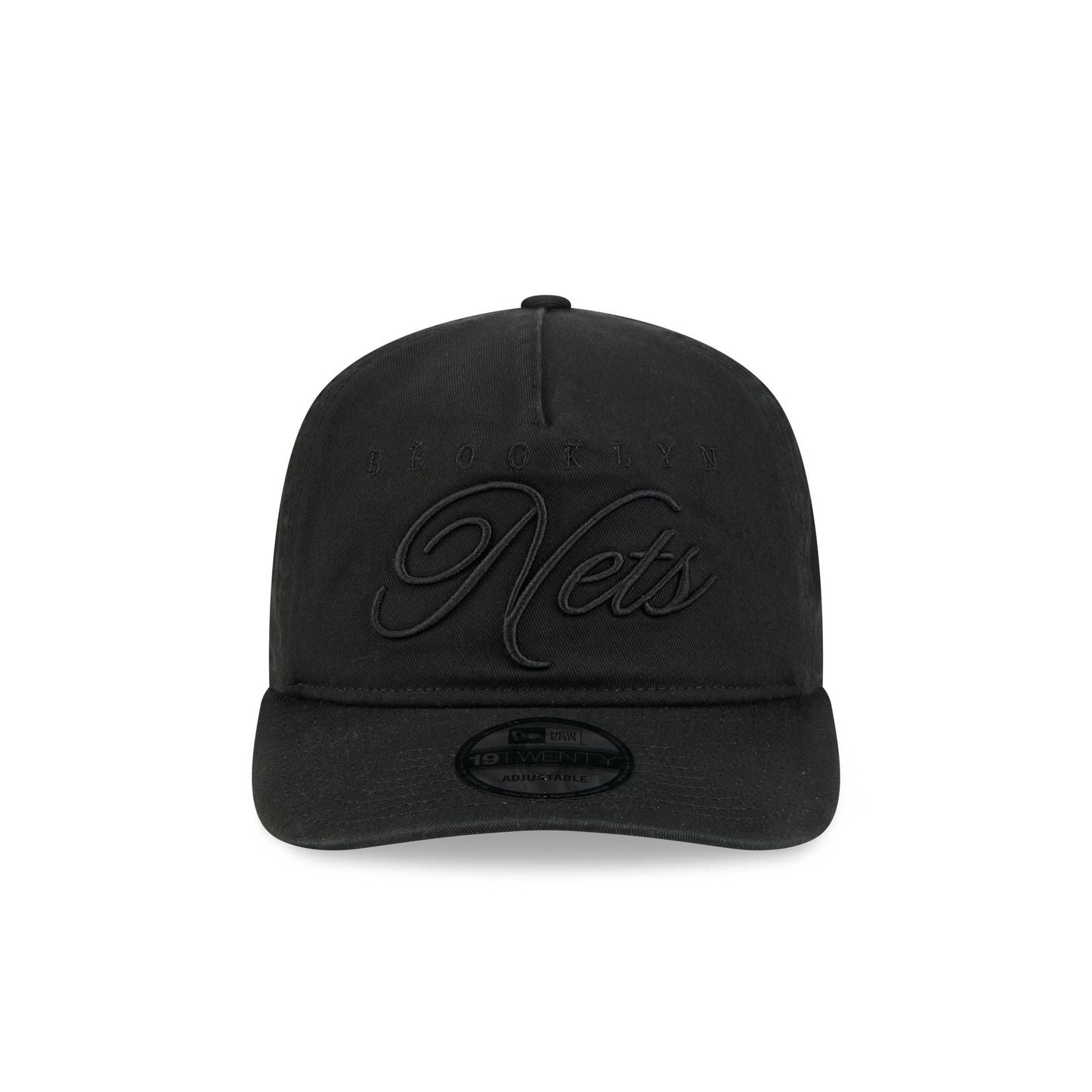Brooklyn Nets All Black Scripted 19TWENTY Adjustable Hat