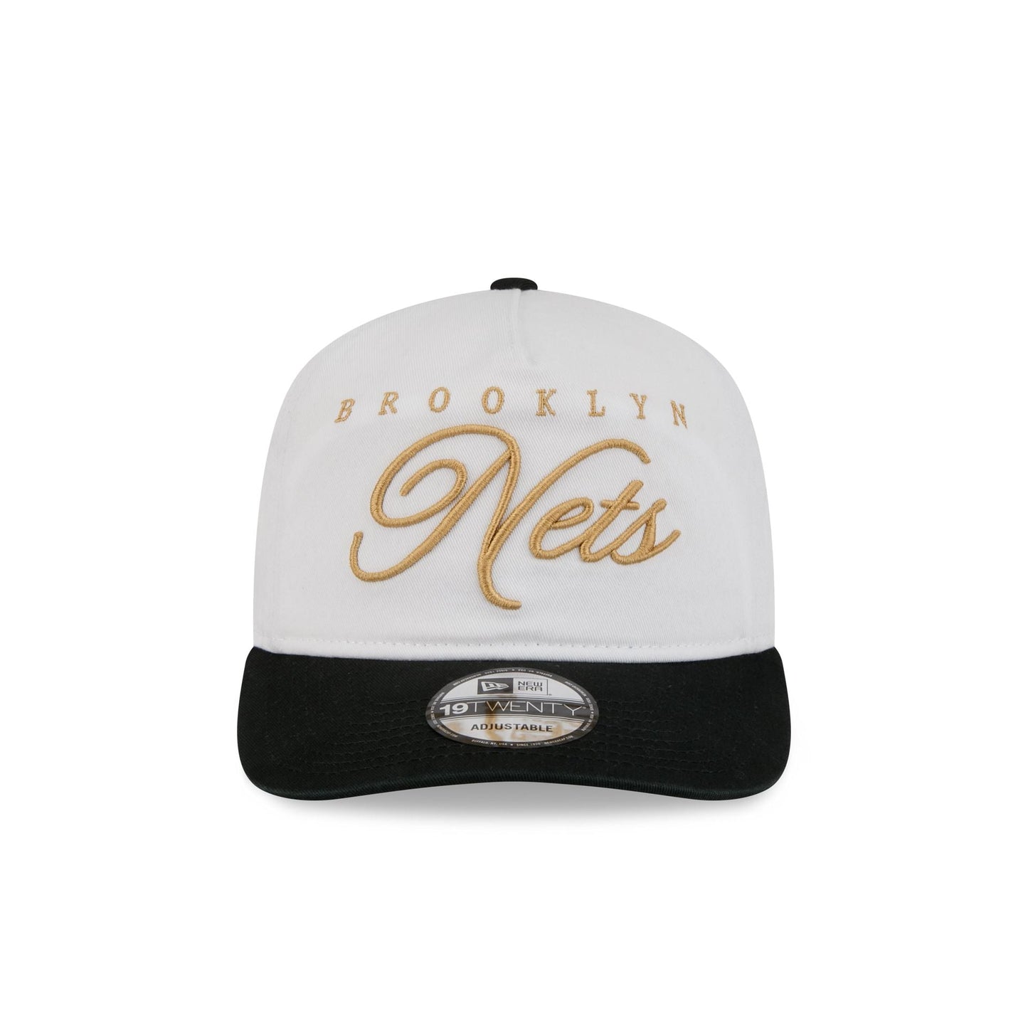 Brooklyn Nets Gold Scripted 19TWENTY Adjustable Hat