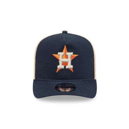 Houston Astros Grained 9FIFTY A-Frame Snapback Hat