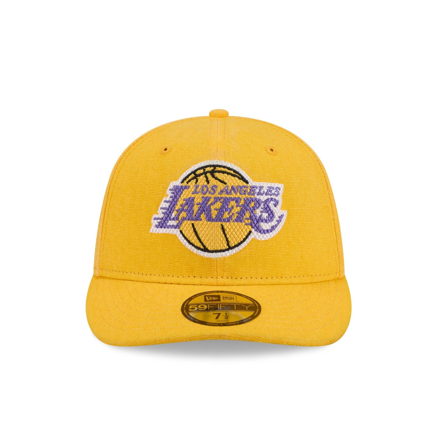 Los Angeles Lakers Hardwood Classics Diamond Stitch Yellow 59FIFTY Fitted Hat