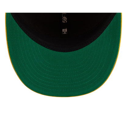 Los Angeles Lakers Hardwood Classics Diamond Stitch Yellow 59FIFTY Fitted Hat