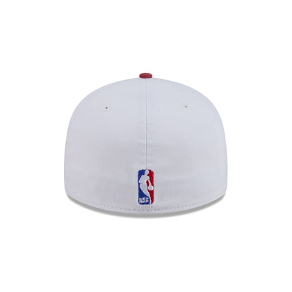 Houston Rockets Hardwood Classics Diamond Stitch White 59FIFTY Fitted Hat