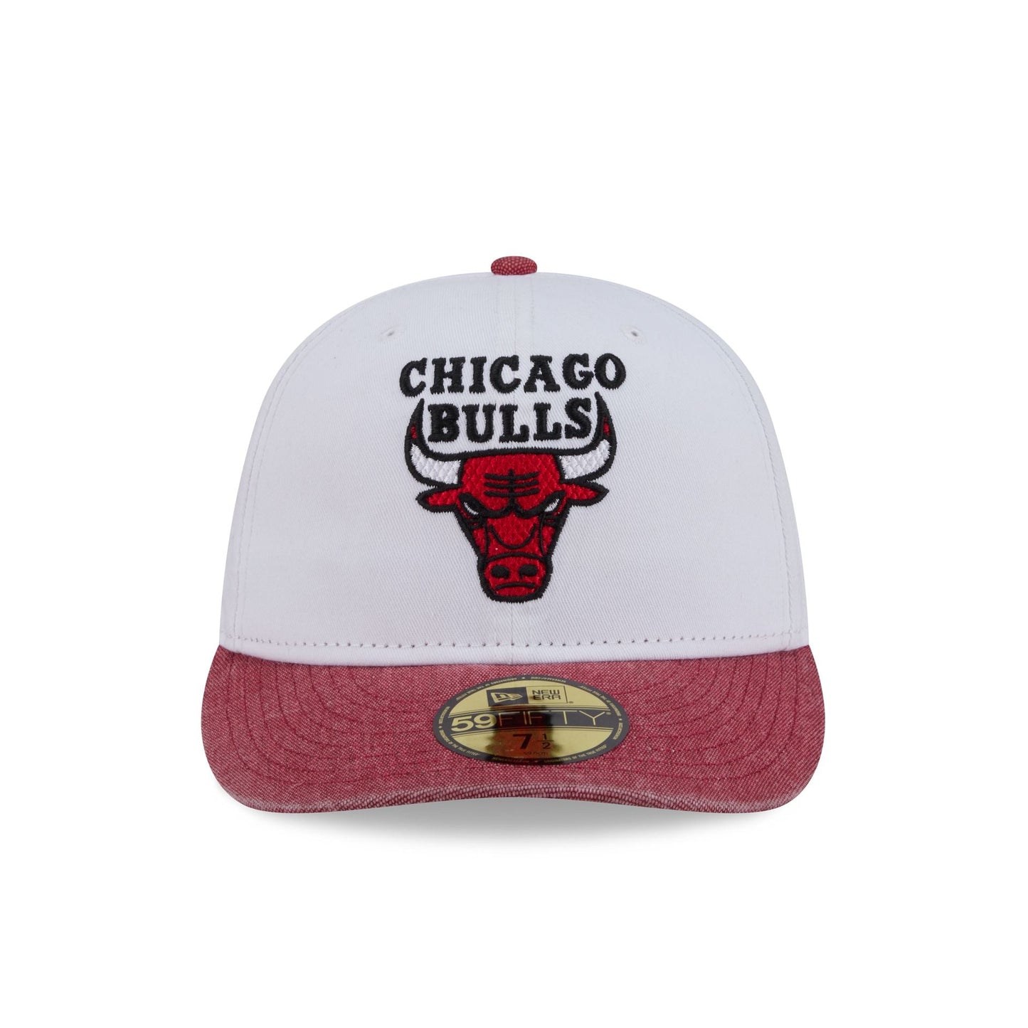 Chicago Bulls Hardwood Classics Diamond Stitch White 59FIFTY Fitted Hat