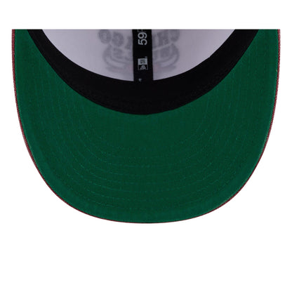 Chicago Bulls Hardwood Classics Diamond Stitch White 59FIFTY Fitted Hat