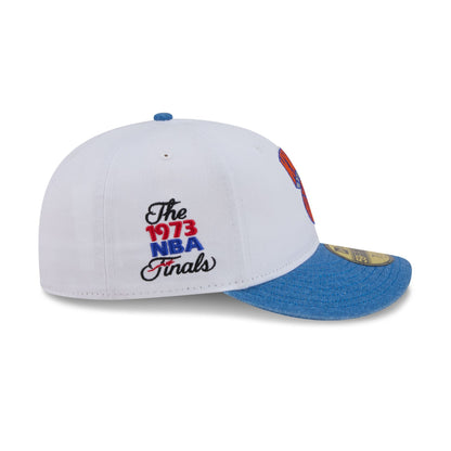 New York Knicks Hardwood Classics Diamond Stitch White 59FIFTY Fitted Hat