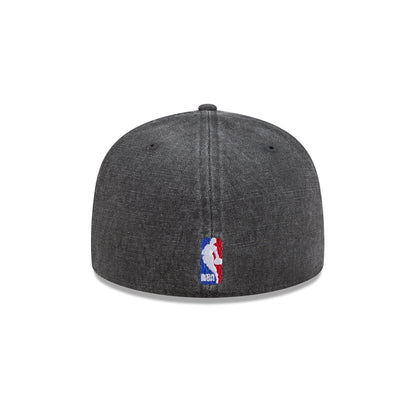 Los Angeles Lakers Hardwood Classics Diamond Stitch Black 59FIFTY Fitted Hat