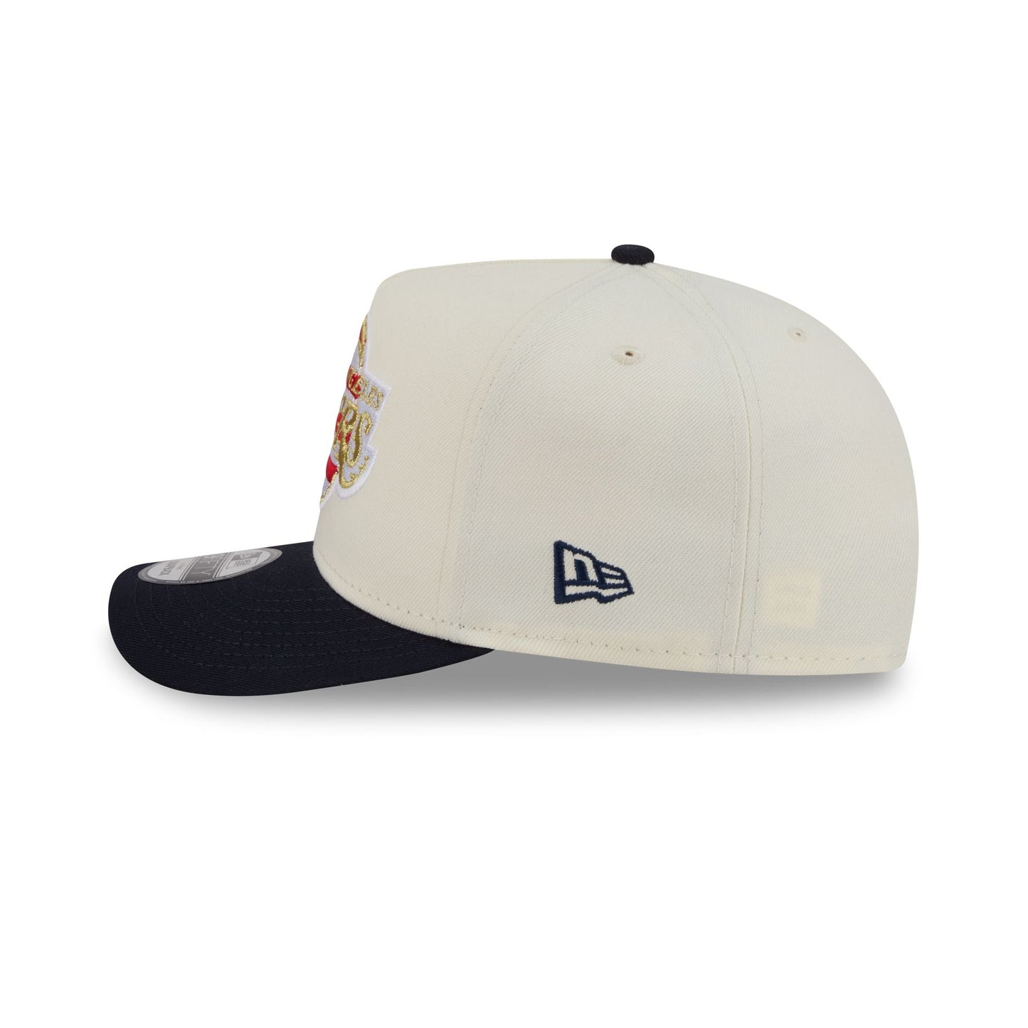 Los Angeles Lakers Chrome White Stars and Stripes 9FIFTY A-Frame Snapback Hat