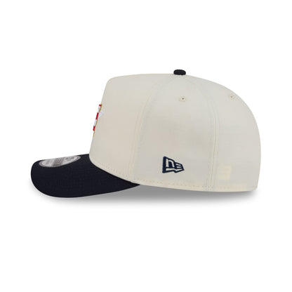 Houston Astros Chrome White Stars and Stripes 9FIFTY A-Frame Snapback Hat