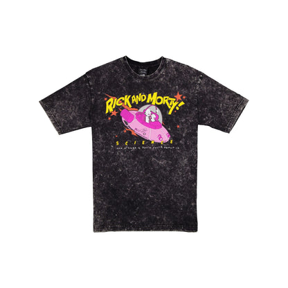 Rick and Morty Washed Black T-Shirt
