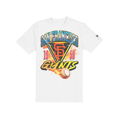 San Francisco Giants Lifestyle Graphics Fireball White T-Shirt