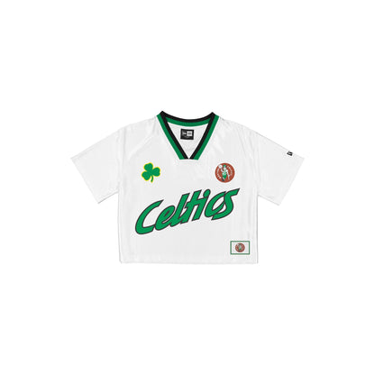 Boston Celtics Sport Classics Women's Cropped White T-Shirt