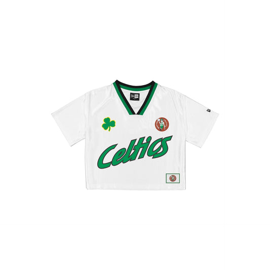 Boston Celtics Sport Classics Women's Cropped White T-Shirt