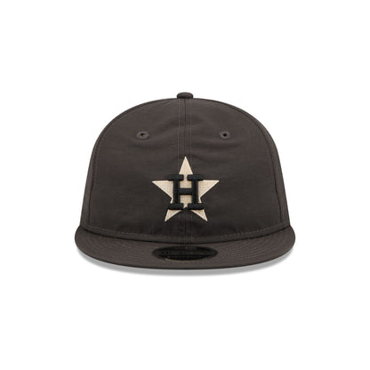 Houston Astros Three Looms Nylon Black Retro Crown 9FIFTY Adjustable Hat